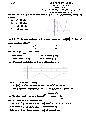 Đề thi thử THPT quốc giá môn Toán học 12 - Đề 14